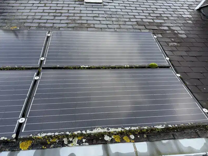 état panneaux solaire avant nettoyage segré